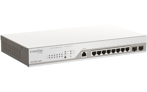 Switch Ethernet D-LINK DBS-2000-10MP 8 ports - Manageable, PoE, L2