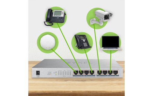 Switch Ethernet ZYXEL GS1008HP 8 ports - PoE