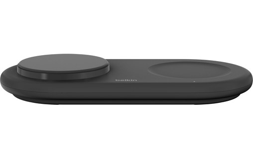 Chargeur sans fil Qi2 (15 W) 2-en-1 - Belkin BoostCharge Pro - Noir