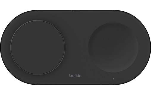 Chargeur sans fil Qi2 (15 W) 2-en-1 - Belkin BoostCharge Pro - Noir