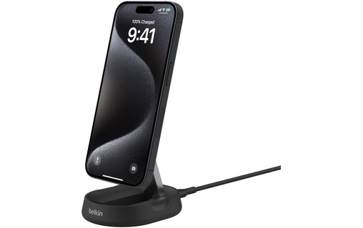 Chargeur sans fil Qi2 (15 W) pliable - Belkin BoostCharge Pro - Noir
