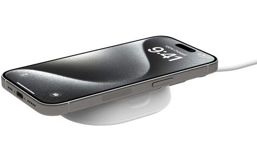 Chargeur sans fil Qi2 (15 W) pliable - Belkin BoostCharge Pro - Blanc