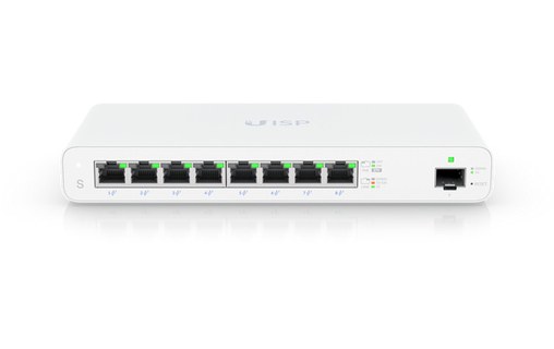 Switch Ethernet UBIQUITI UISP 8 ports - Manageable, PoE, L2