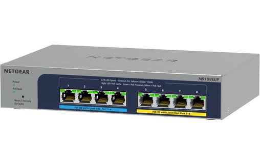 Switch Ethernet NETGEAR Ultra60 8 ports - 2,5 GbE, Manageable, PoE, L2/L3