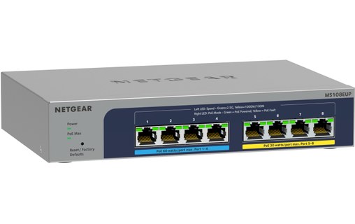 Switch Ethernet NETGEAR Ultra60 8 ports - 2,5 GbE, Manageable, PoE, L2/L3