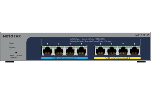 Switch Ethernet NETGEAR Ultra60 8 ports - 2,5 GbE, Manageable, PoE, L2/L3