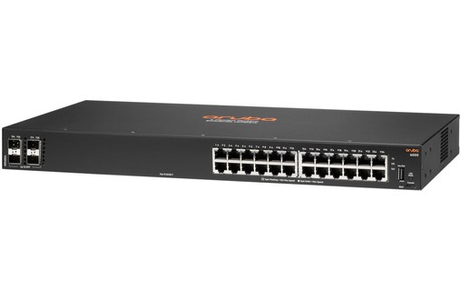 Switch Ethernet Aruba 6000 24G 4SFP / R8N88A#ABB 24 ports - Manageable, L3