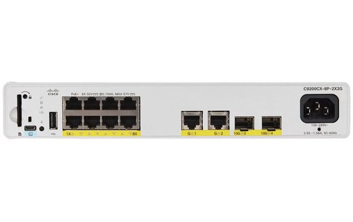Switch Ethernet Cisco Catalyst C9200CX-8P-2X2G-E 8 ports - Manageable, PoE