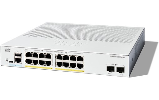 Switch Ethernet Cisco C1300-16P-2G 16 ports - Manageable, L2/L3