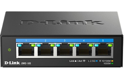 Switch Ethernet D-Link DMS-105/E 5 ports - 2,5 GbE, L2