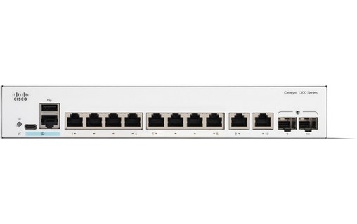 Switch Ethernet Cisco Catalyst C1300-8T-E-2G 8 ports - Manageable, PoE, L2