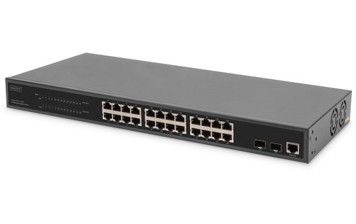 Switch Ethernet DIGITUS DN-95359 26 ports - Manageable, PoE, L2