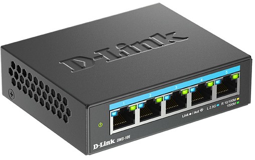 Switch Ethernet D-Link DMS-105/E 5 ports - 2,5 GbE, L2