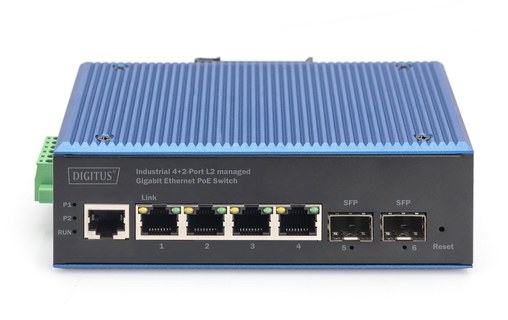 Switch Ethernet DIGITUS DN-651155 4 ports - Manageable, PoE, L2