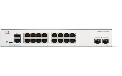 Switch Ethernet Cisco C1200-16T-2G 16 ports - Manageable, L2/L3