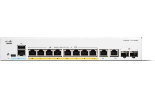 Switch Ethernet Cisco C1200-8FP-2G 8 ports - Manageable, L2/L3
