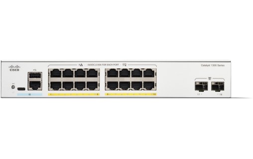 Switch Ethernet Cisco C1300-16FP-2G 16 ports - Manageable, L2/L3