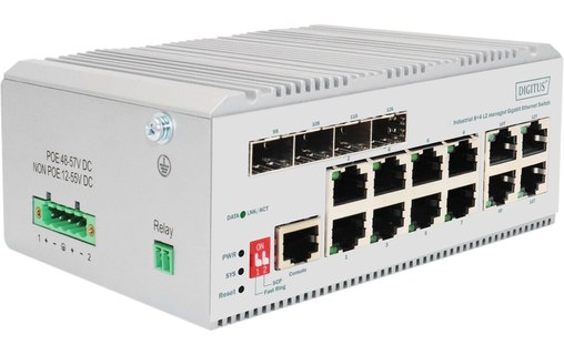Switch Ethernet DIGITUS DN-651145 8 ports - Manageable, L2