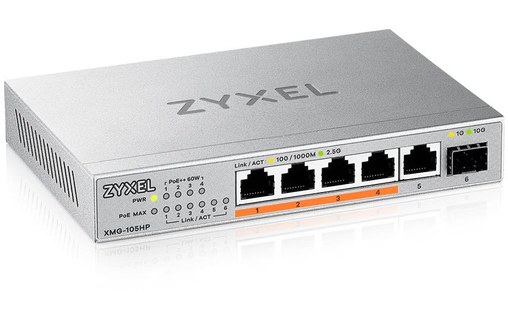Switch Ethernet ZyXEL Série XMG100 - XMG-105HP 5 ports - 2,5 GbE, PoE