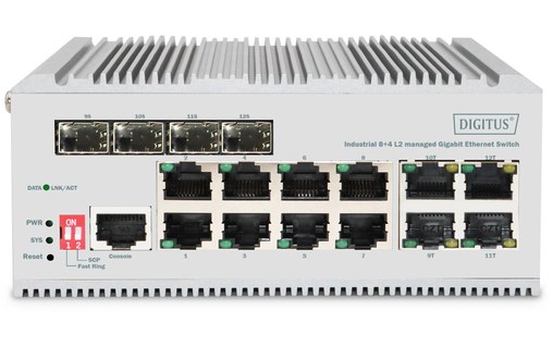 Switch Ethernet DIGITUS DN-651145 8 ports - Manageable, L2