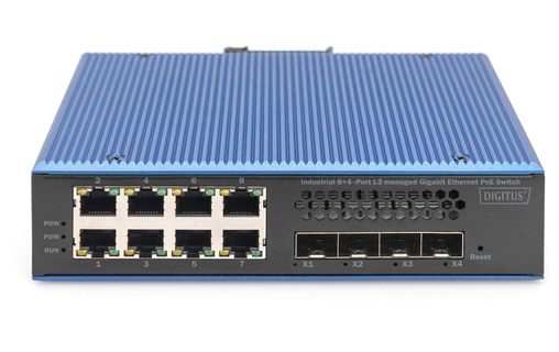 Switch Ethernet DIGITUS DN-651161 8 ports - Manageable, PoE, L2/L3