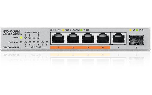 Switch Ethernet ZyXEL Série XMG100 - XMG-105HP 5 ports - 2,5 GbE, PoE