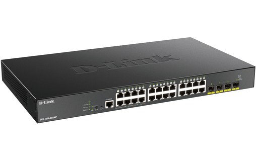 Switch Ethernet D-LINK DGS-1250-28XMP/E 24 ports - Manageable, PoE, L3