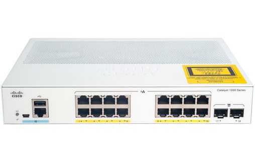 Switch Ethernet Cisco Catalyst C1000-16P-E-2G-L 16 ports - Manageable, PoE, L2