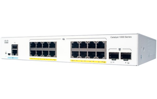 Switch Ethernet Cisco Catalyst C1000-16P-E-2G-L 16 ports - Manageable, PoE, L2
