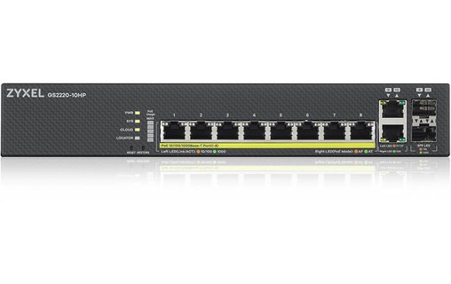 Switch Ethernet ZYXEL GS2220-10HP-EU0101F 10 ports - Manageable, PoE, L2