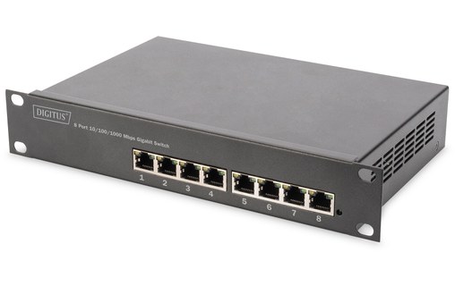 Switch Ethernet DIGITUS DN-95331 8 ports - Manageable, PoE, L2+