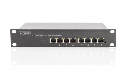 Switch Ethernet DIGITUS DN-95331 8 ports - Manageable, PoE, L2+