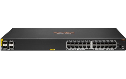 Switch Ethernet Aruba 6100 24G Class4 PoE 4SFP+ 370W / JL677A#ABB 24 ports