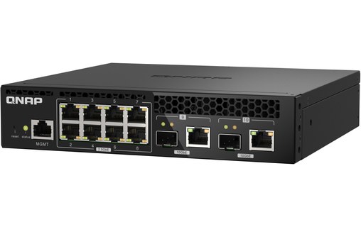 Switch Ethernet Qnap QSW-M2108R-2C 8 ports - 2,5 GbE, Manageable, PoE, L2