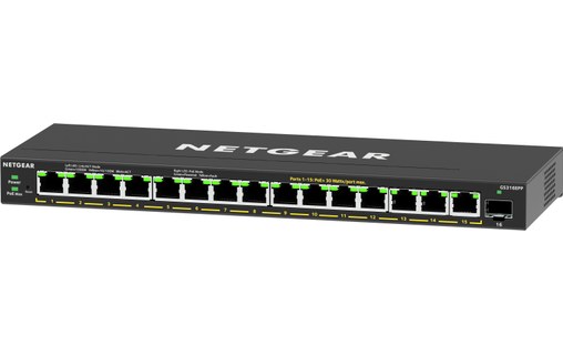 Switch Ethernet Netgear GS316EPP 16 ports - Manageable, PoE