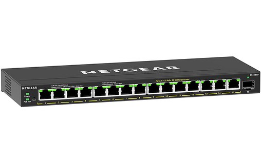 Switch Ethernet Netgear GS316EP 15 ports - Manageable, PoE