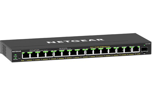 Switch Ethernet Netgear GS316EP 15 ports - Manageable, PoE