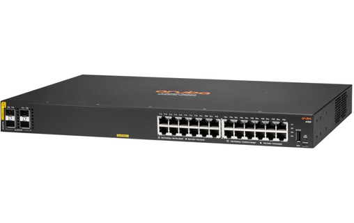 Switch Ethernet Aruba 6100 24G Class4 PoE 4SFP+ 370W / JL677A#ABB 24 ports