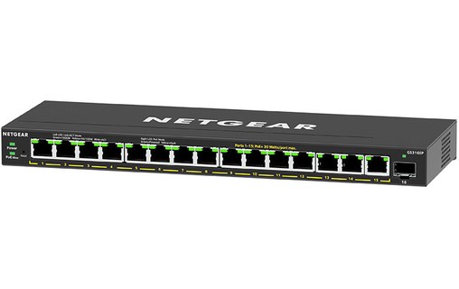 Switch Ethernet Netgear GS316EP 15 ports - Manageable, PoE