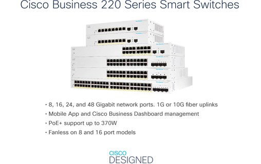 Switch Ethernet Cisco Business Series Smart Switches Ports