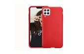 Jaym Coque pour Apple iPhone 12 Pro Max Premium Silicone Microfibre Rouge