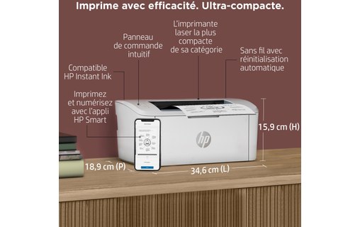 Imprimante laser HP LaserJet M110w / 7MD66F#B19 - WiFi, AirPrint, Bluetooth