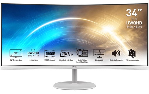 Écran Incurvé 34" MSI PRO MP341CQWDE