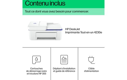 Imprimante multifonction HP DeskJet 4230e - WiFi, AirPrint