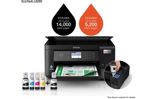 Imprimante multifonction Epson L6260 - WiFi, AirPrint