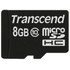 Carte microSDHC Transcend TS8GUSDC10 8 Go, NAND