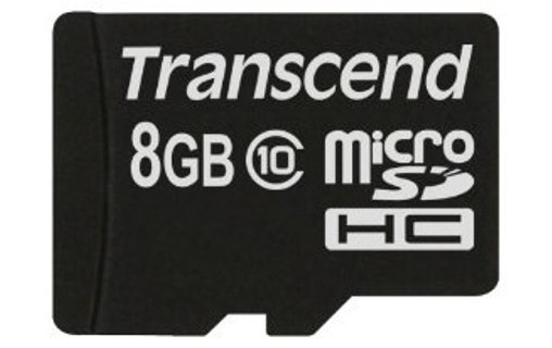 Carte microSDHC Transcend TS8GUSDC10 8 Go, NAND