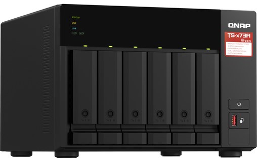 QNAP TS-673A-8G serveur de stockage NAS Tower Ethernet/LAN Noir V1500B