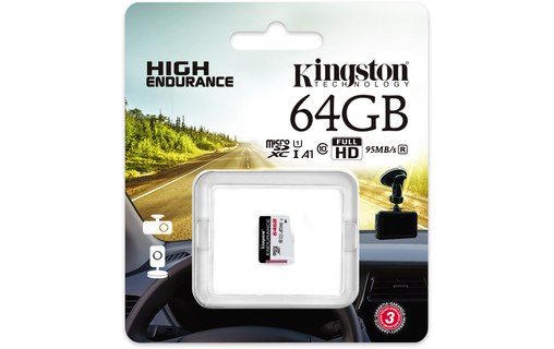 Carte microSDXC Kingston High Endurance 64 Go, UHS-I