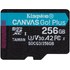 Carte microSDXC Kingston Canvas Go Plus 256 Go avec adaptateur SD, UHS-I, V30